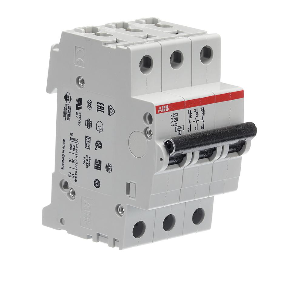 S C Abb Thermal Magnetic Circuit Breaker Miniature C Curve