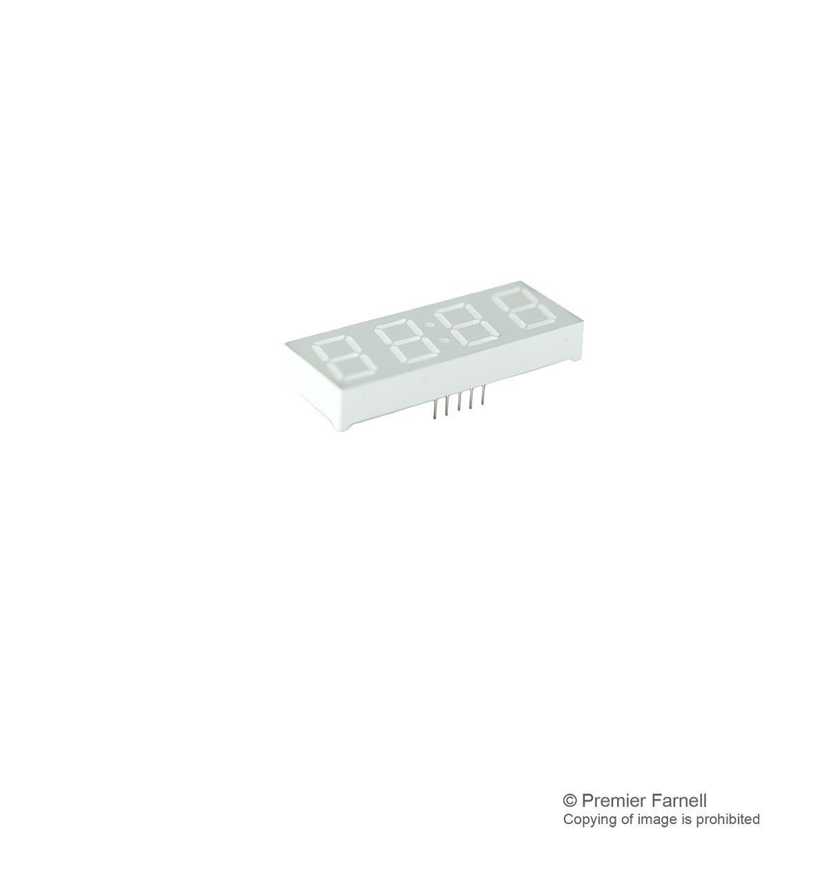 Broadcom Hdsp-B03E Led Display, 4-Digit, Red, Cc