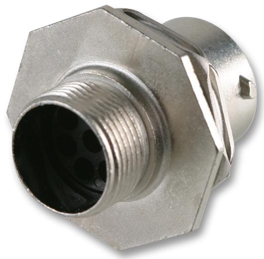 Souriau Ut0W7106Sh6 Socket Housing, Jam Nut, 6Way