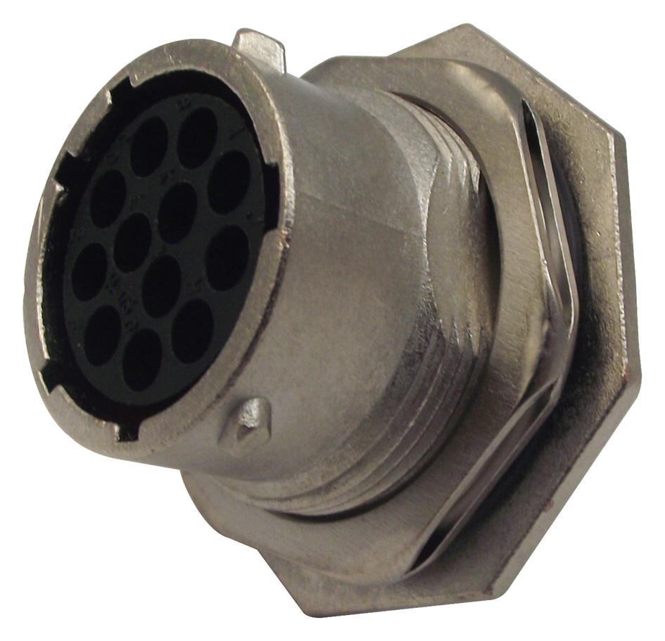 Souriau Ut071412Sh6 Socket Housing, Jam Nut, 12Way