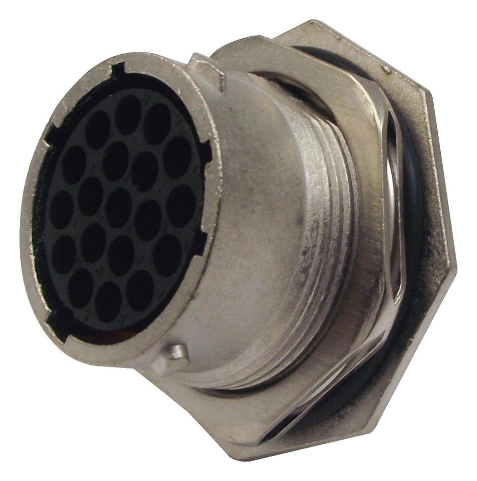 Souriau Ut071619Sh6 Socket Housing, Jam Nut, 19Way