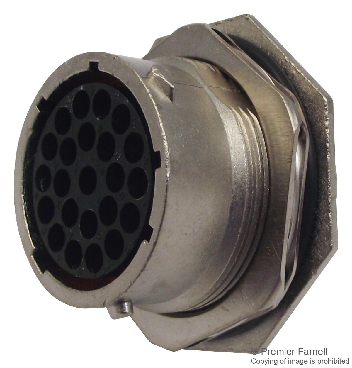 Souriau Ut071823Sh6 Socket Housing, Jam Nut, 23Way