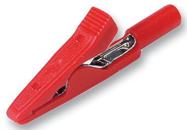 Hirschmann Test And Measurement 930317801 Crocodile Clip, 4mm, Red, 8A