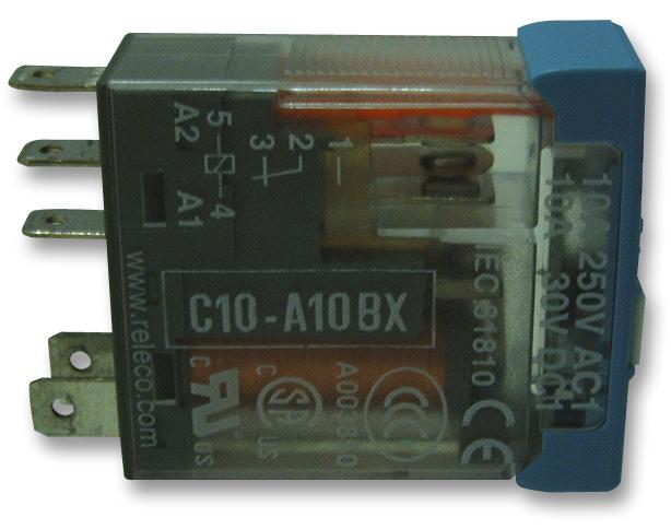 Releco C10A10X24D Relay, Spdt, 400Vac, 30Vdc, 10A