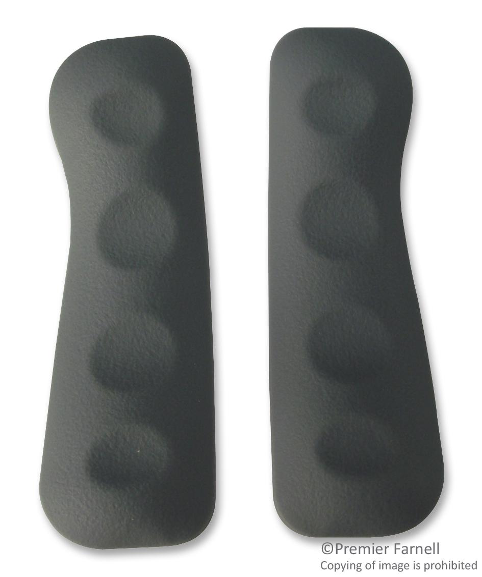 Box Enclosures 21G-Gy Side Grips, Pair, Grey, Small