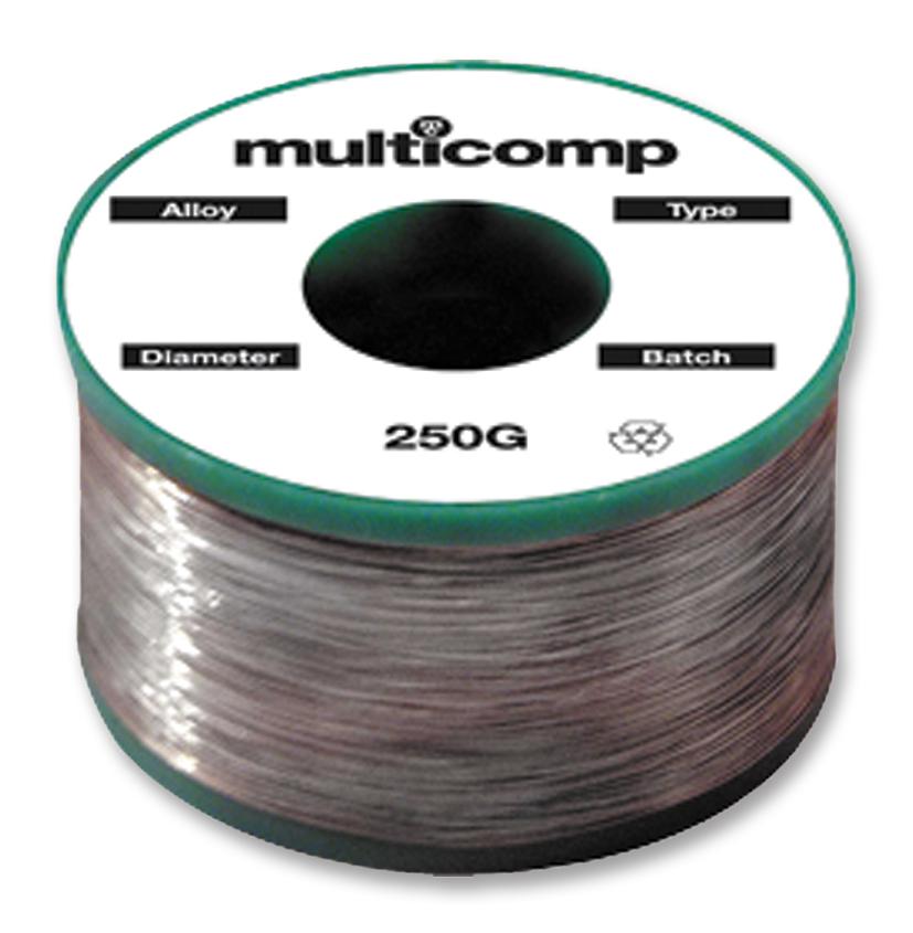 Multicomp 595000 Solder Wire, Lead Free, 0.5mm, 250G