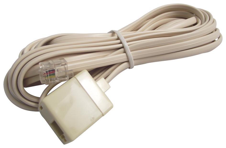 Tuk Ledfec Rj11 Lead, Extension, 6/4Way, 4.57M