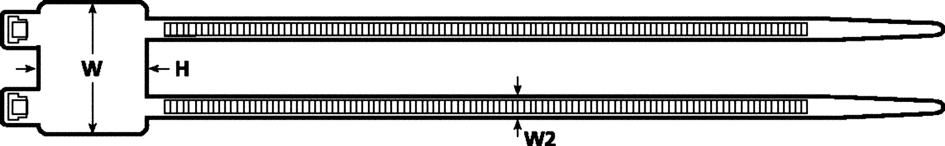 HellermannTyton 111-85219 Cable Tie, Identification, Pk50