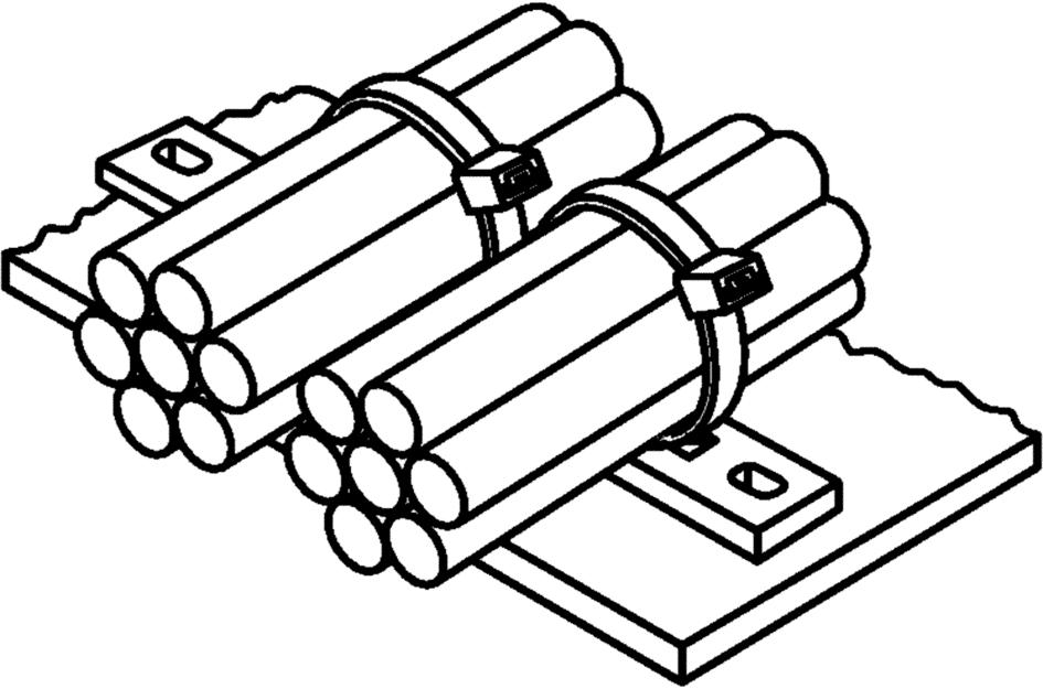 HellermannTyton 151-24419 Mounting Plate, 4Bundles