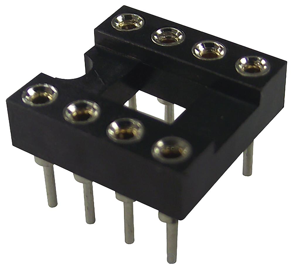 Te Connectivity 808-Ag11D-Lf Socket Ic, Dil, 0.3, 8Way