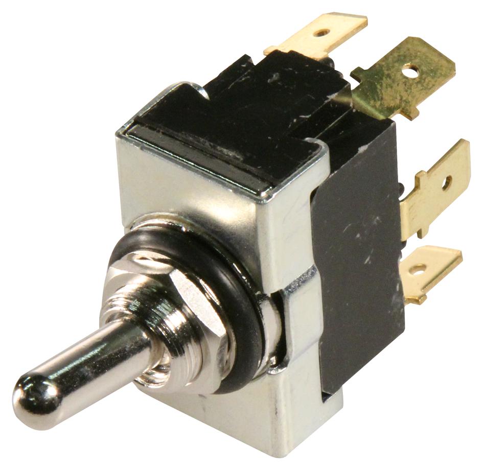 Alcoswitch / Te Connectivity 8-6437630-0 Toggle Switch, 4Pdt, 20A, 250Vac, Panel