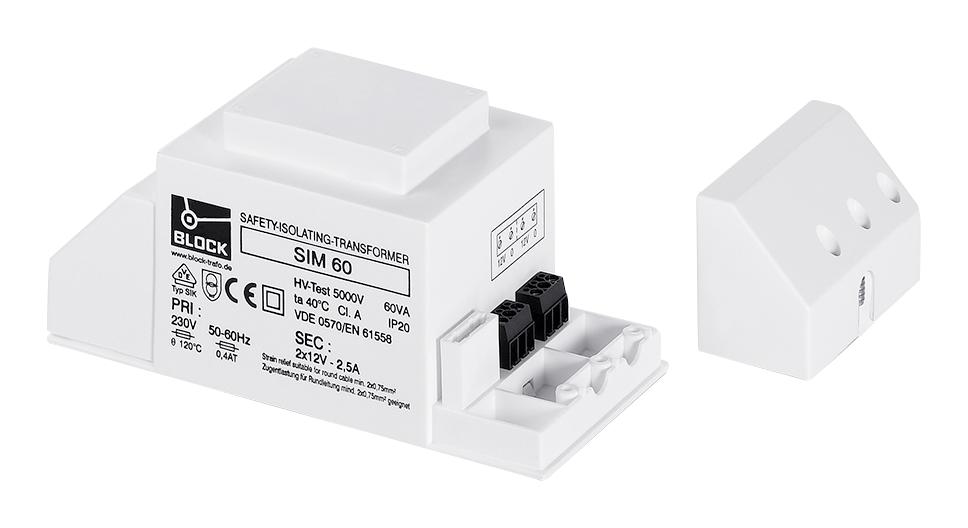 Block Sim60 Transformer, Safety Isolating