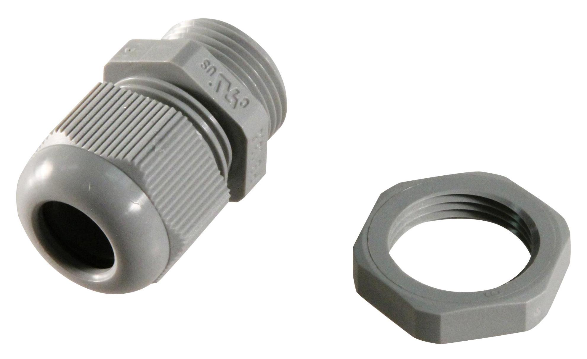 Jacob 50.013 Pa-F Cable Gland, Pa, 12mm, Pg13.5, Grey