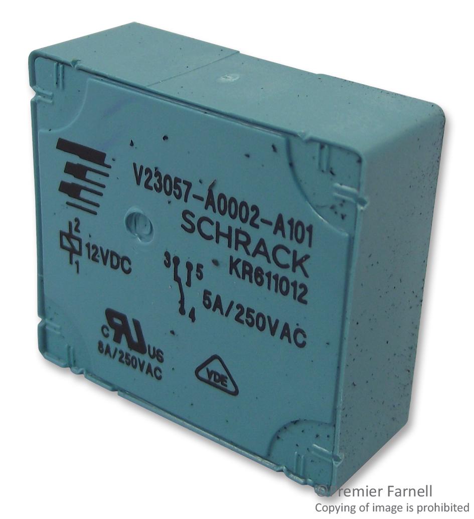 Schrack / Te Connectivity V23057A   2A101 Relay, Spdt, 250Vac, 5A