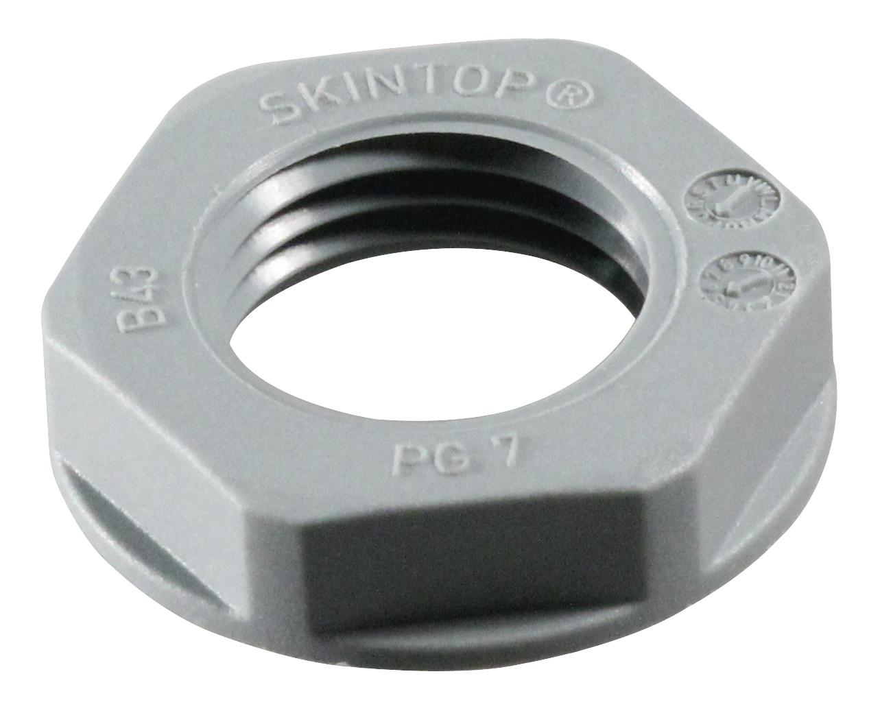 Lapp 53019000 Locknut, Pa, 19mm, Pg7, Grey