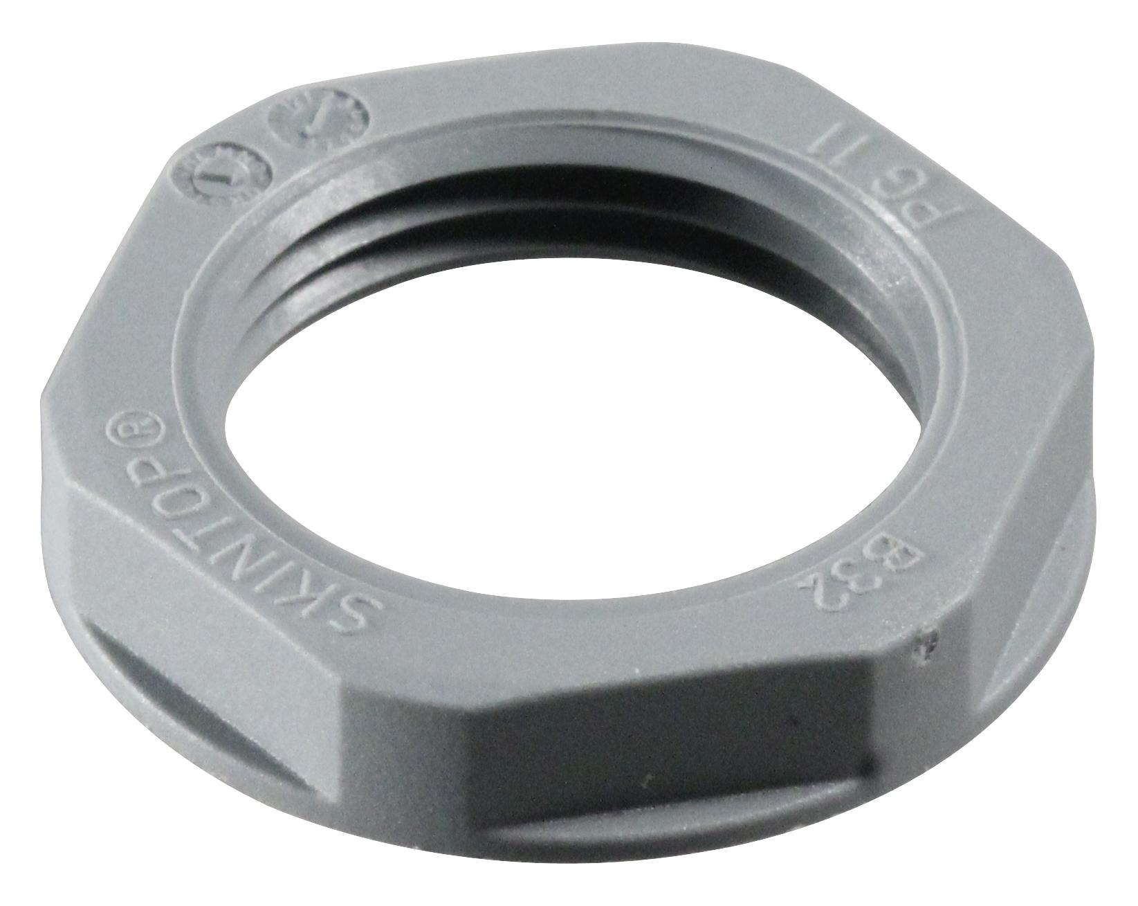 Lapp 53019020 Locknut, Pa, Pg11, Grey, Skintop