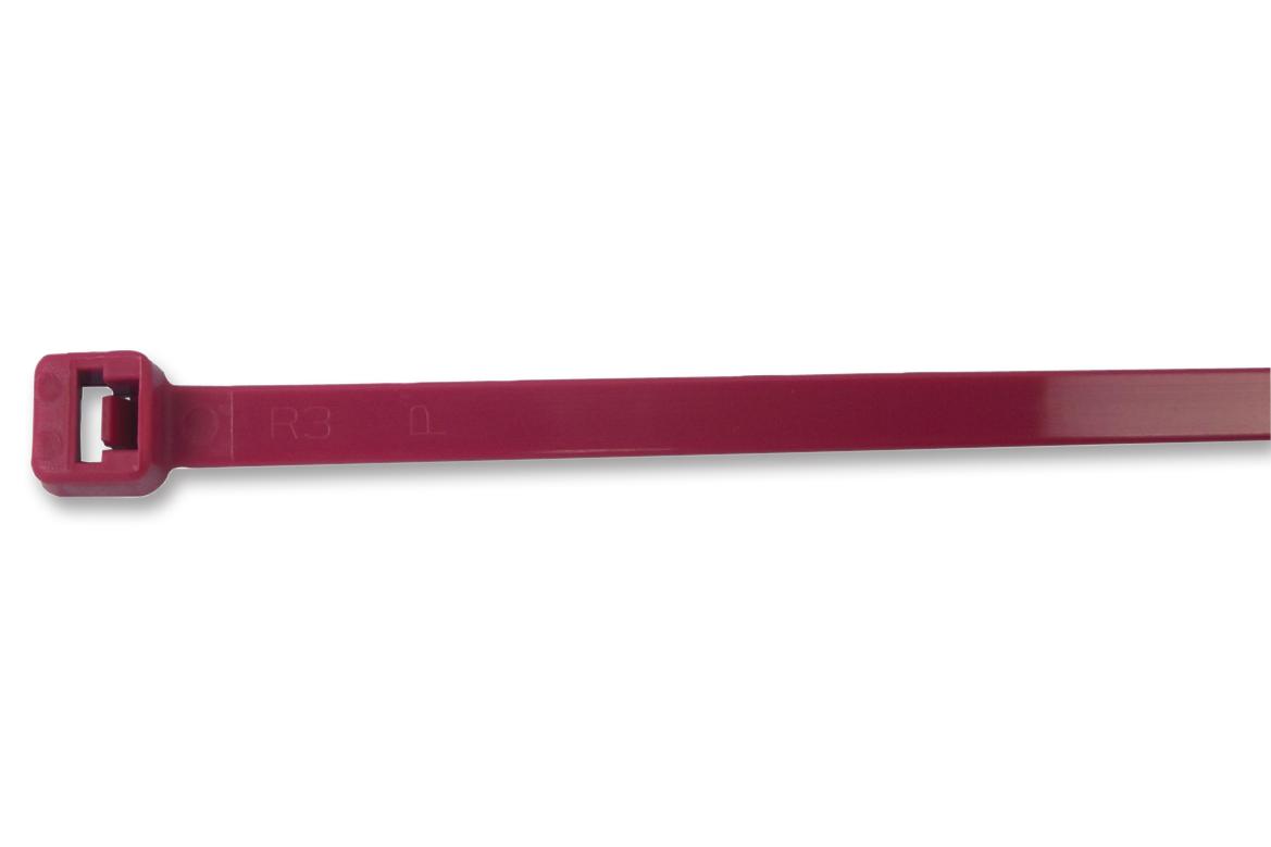 Panduit Plt2S-C2 Cable Tie, 190X4.8mm, Red, Pk100