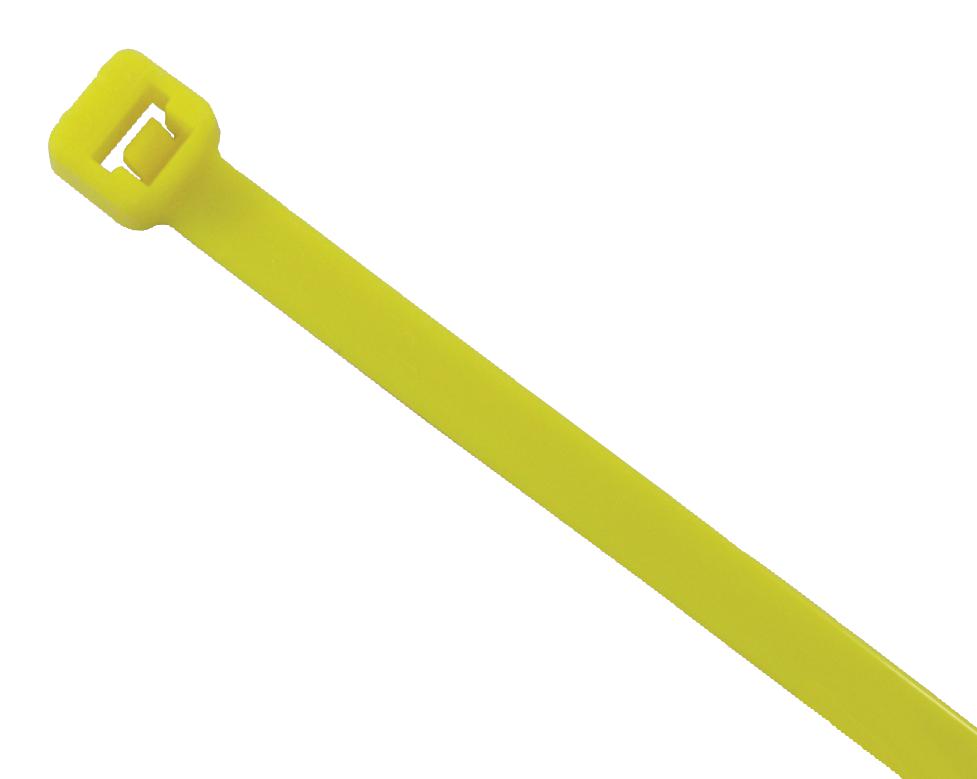 Panduit Plt2S-C4Y Cable Tie, 190X4.8mm, Yel, Pk100