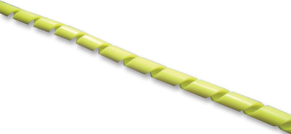 Panduit T25F-C4Y Spiral Wrap, Yellow, 30.5M