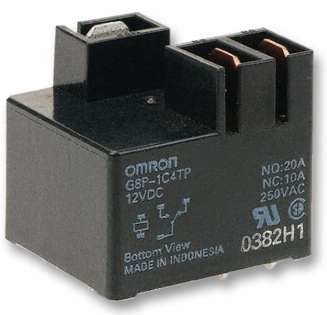 Omron Electronic Components G8P-1C4Tp 12Dc Relay, Spdt, 277Vac, 28Vdc, 30A