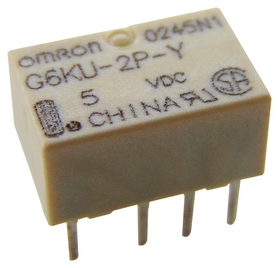 Omron Electronic Components G6Ku-2Py  Dc3 Relay, Signal, Dpdt, 30Vdc, 1A