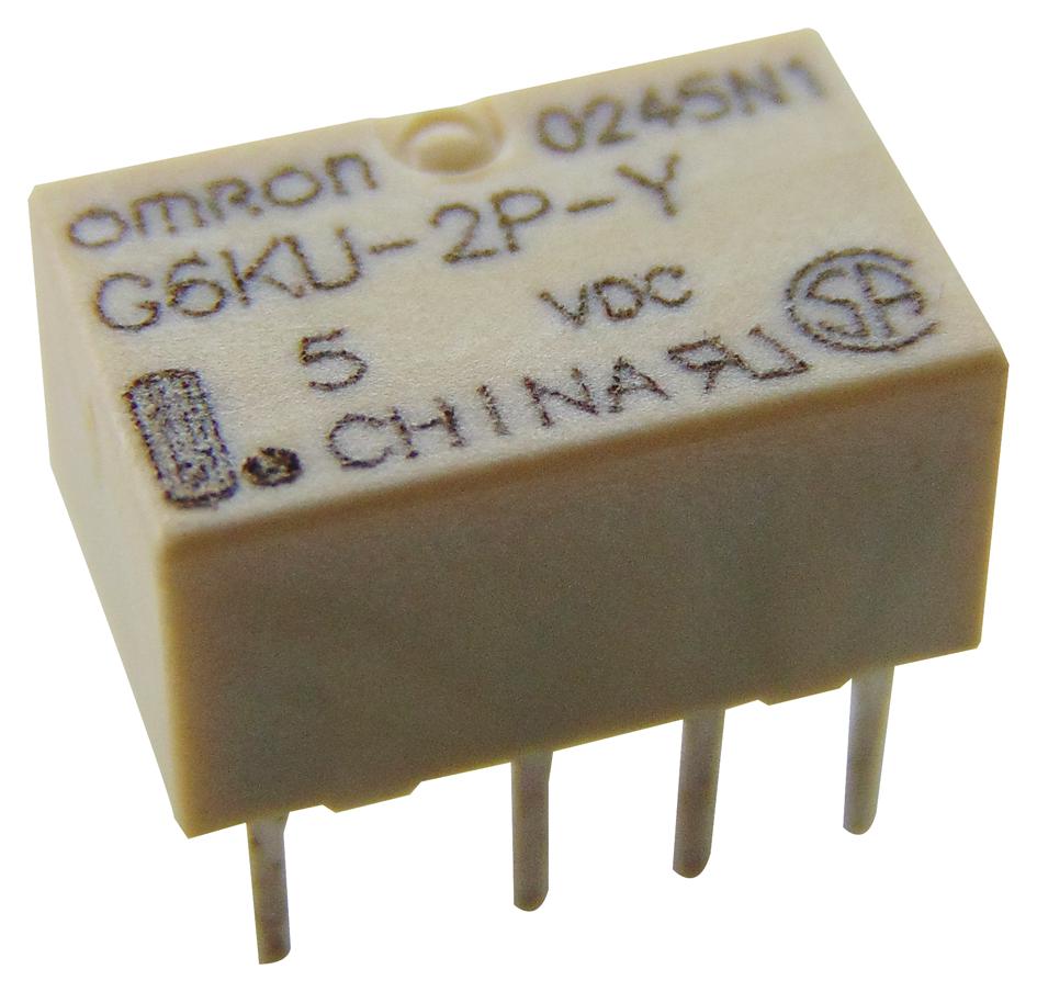 Omron Electronic Components G6Ku-2Py  Dc5 Relay, Signal, Dpdt, 30Vdc, 1A