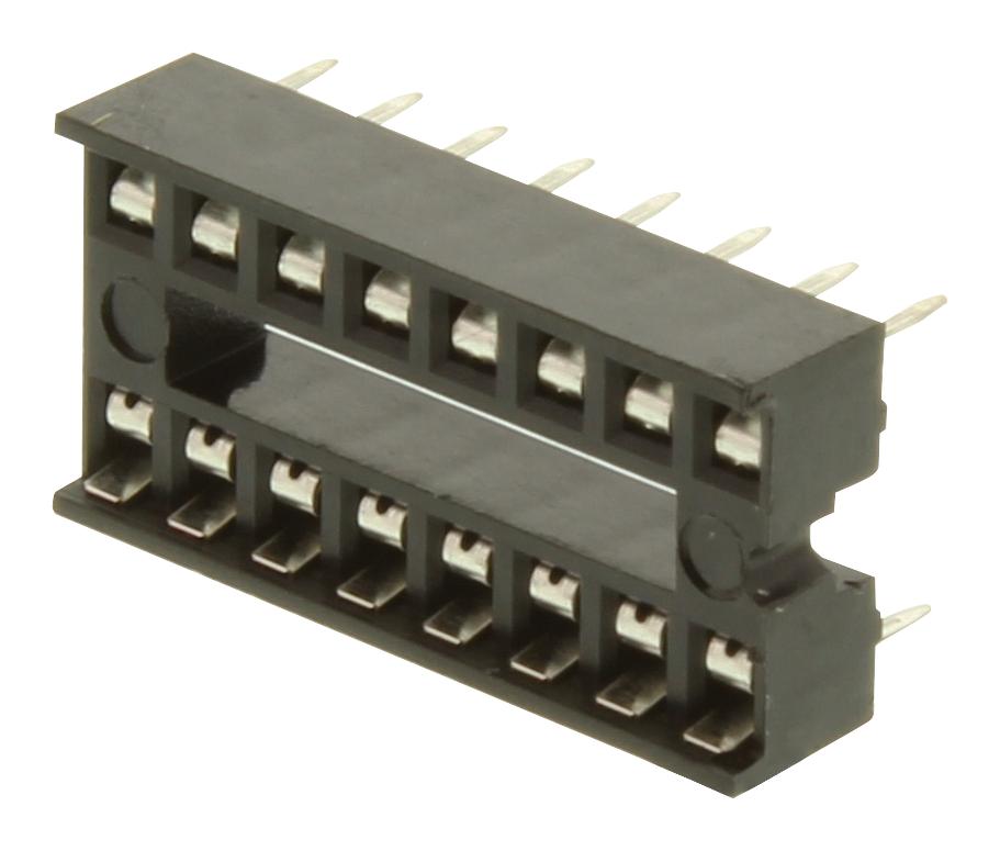 Multicomp Pro Mc-2227-16-03-F1 Socket Ic, Dip, Tube/30, 16Way, Pk30