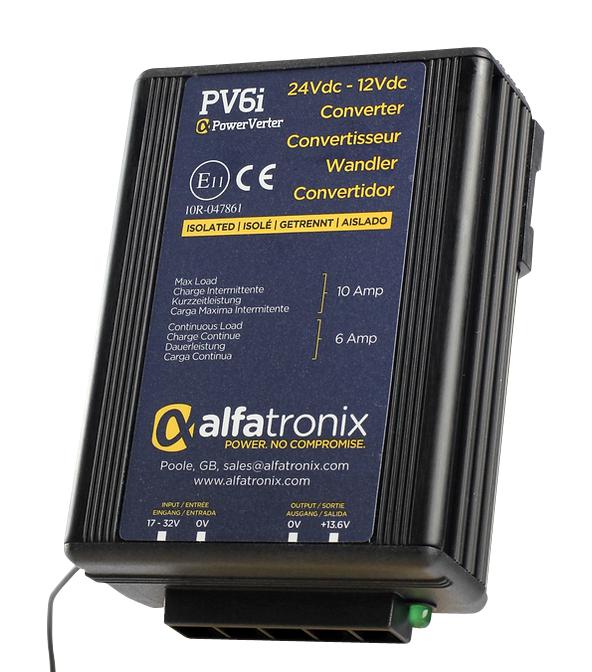 Alfatronix Pv6I Converter, Dc/dc, 24/12V, 6A