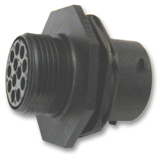 Souriau Uts7106S Circular Connector, Receptacle, 6Way, Jam Nut