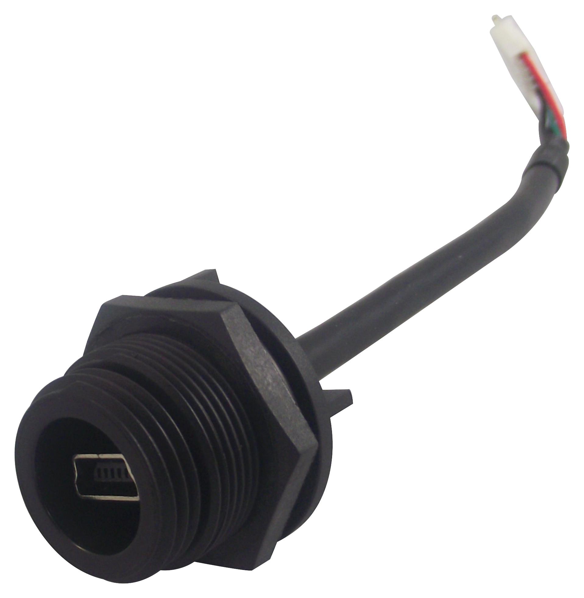 Bulgin Px0446 Connector, Mini Usb B, Receptacle, Panel