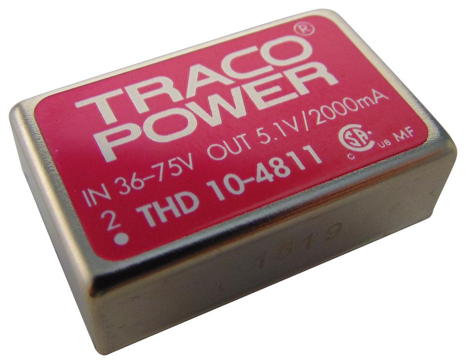 TRACO Power Thd 10-4811 Converter, Dc/dc, 10W, 5V/2A