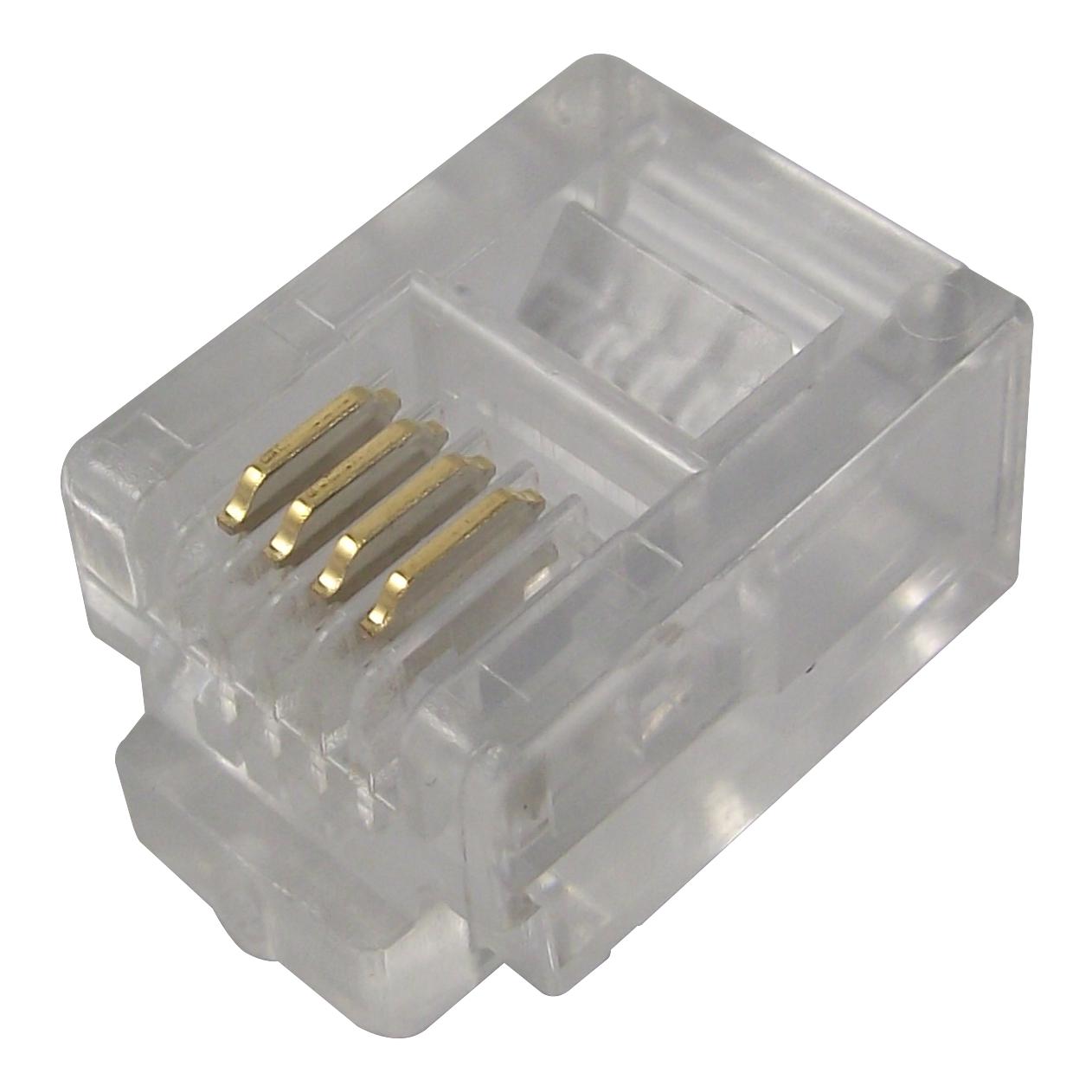 Lumberg P 127 Plug, Rj11, 6/4Way