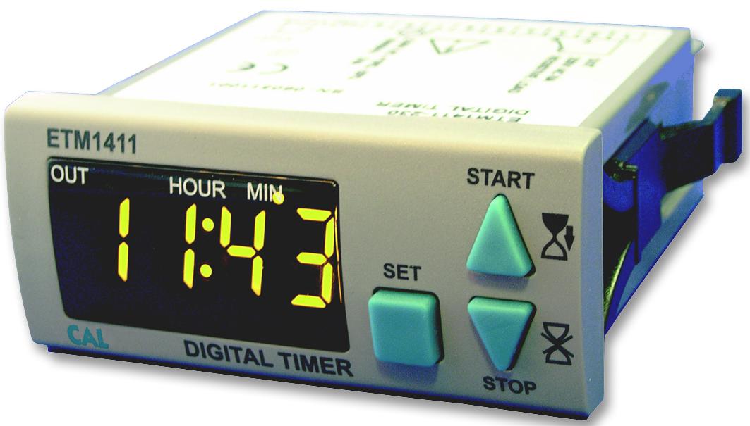 Cal Controls Etm1411-2307 Digital Timer, 1 X Relay, 230Vac