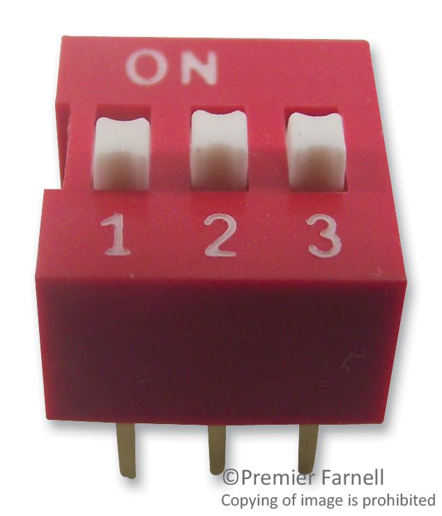 Multicomp Pro Mcnds-03-V Switch, Dil, 3Way, Raised