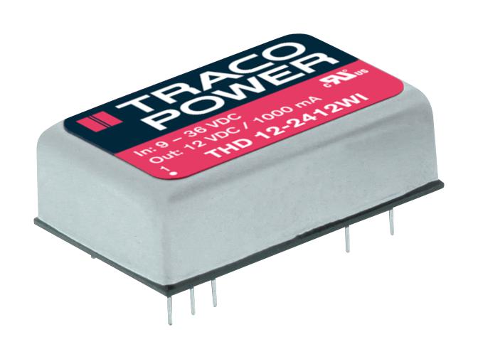 TRACO Power Thd 12-2411Wi Converter, Dc To Dc, 5V, 2.4A, 12W