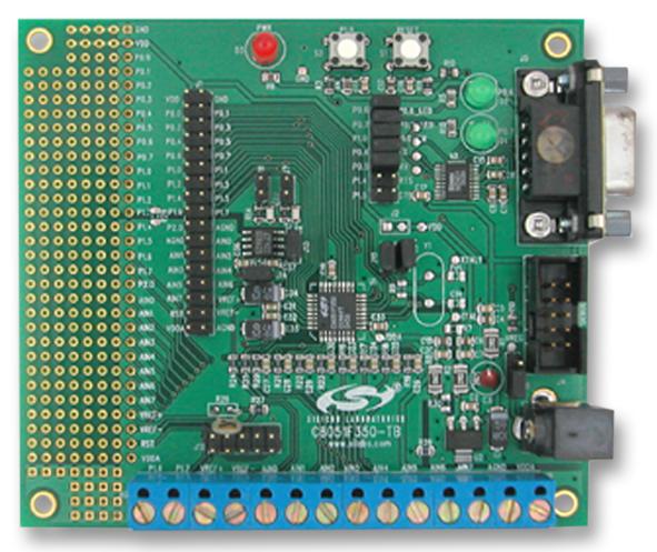 Silicon Labs C8051F350-Tb Prototyping Board, With