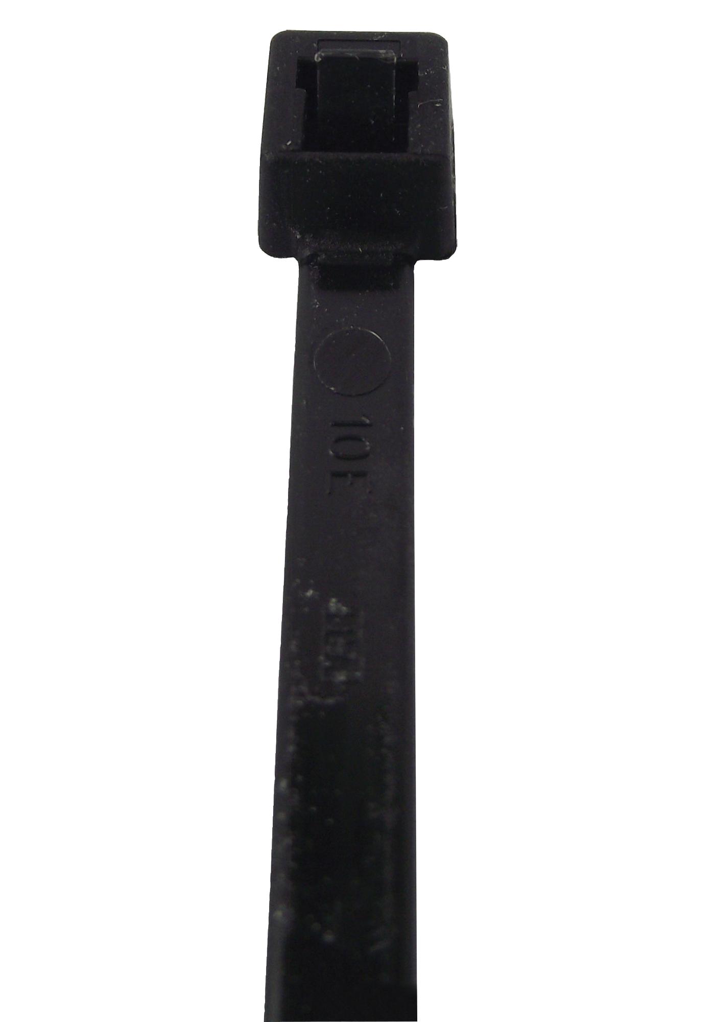 HellermannTyton 115-02200 Cable Tie, Rel, Black, 200X4.6mm, Pk100