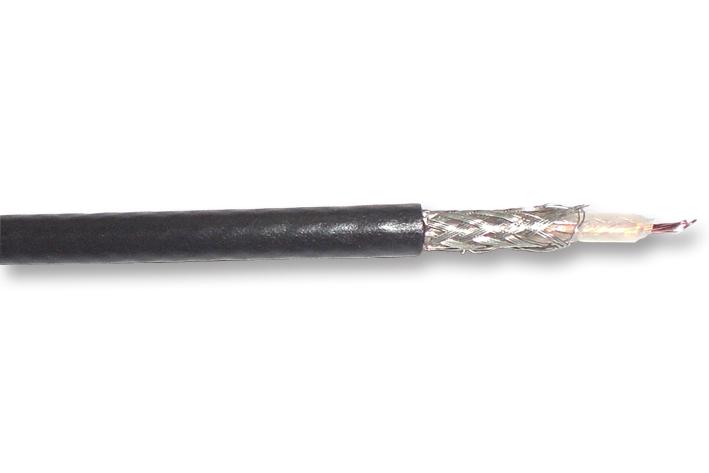 Alpha Wire 9062A Bk005 Cable, Coax, Rg62A/u, Black, 30.5M