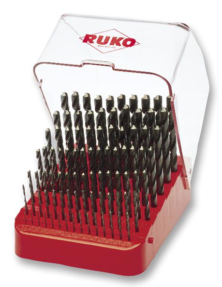 Ruko 205223 Twist Drill Set, 1 To 10mm, 91Pc