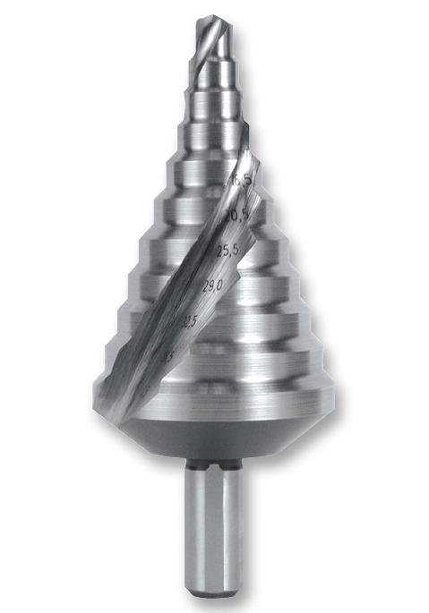 Ruko 101090 Step Drill, Hss, 6.5-40.5mm