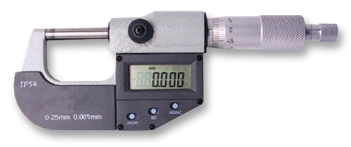 Hitec 200-57 Micrometer, Digital, Ip54, 0-25mm