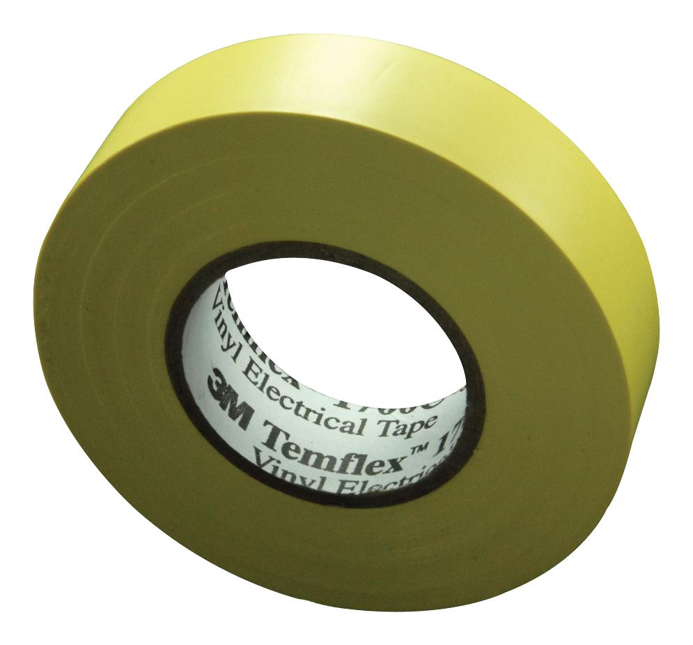 3M Temflex 1500 Yellow Electrical Insultape, Pvc, 18M X 19.05mm