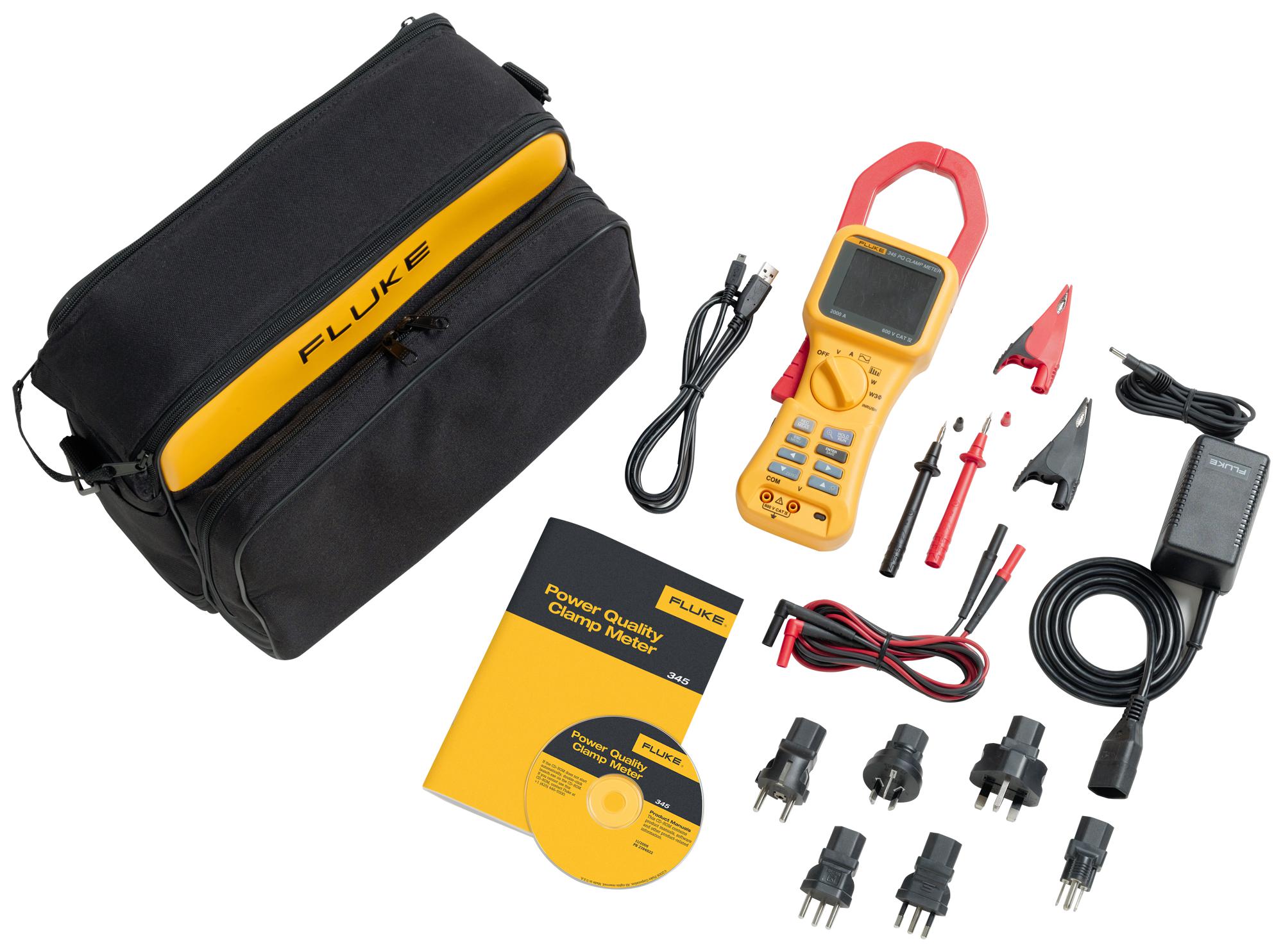 Fluke Fluke 345 Clamp Meter, 0V To 825V, 0A To 2Ka