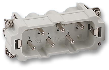 Hts - Te Connectivity 1-1104204-1 Insert, Male, Screw Term, 1-6Way