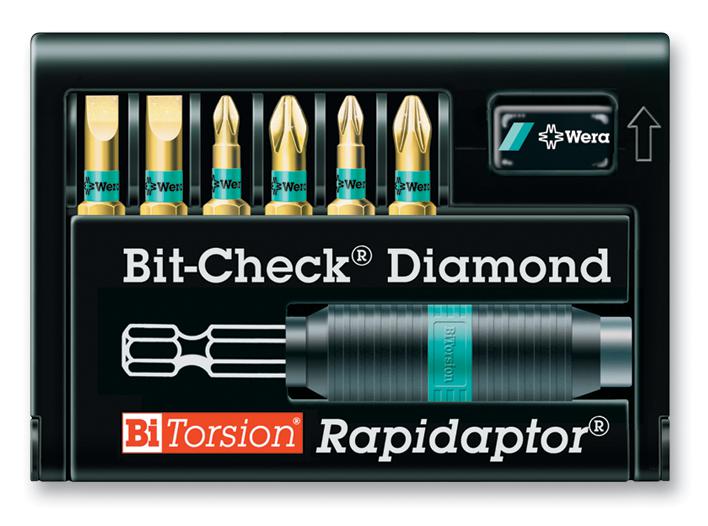 Wera 8700-6/bdc Bit Set, Bit-Check