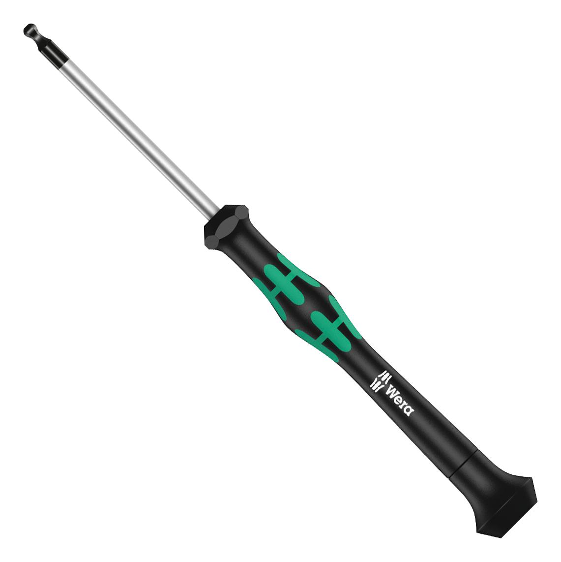 Wera 118089 Screwdriver, Hexagon, Ball End, 1.3mm