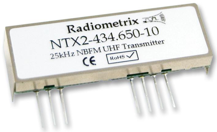 Radiometrix Ntx2-434.650-10 Rf Module, Tx, Fm, 434.65Mhz, 10Kbps