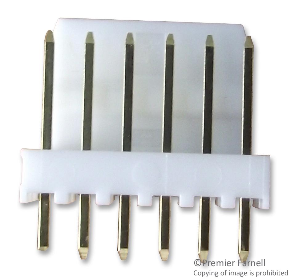 Molex 22-29-2061 Connector, Header, 6Pos, 1Row, 2.54mm