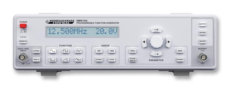 Rohde & Schwarz R&s Hm8150 Function Generator, Arbitry, 12.5Mhz