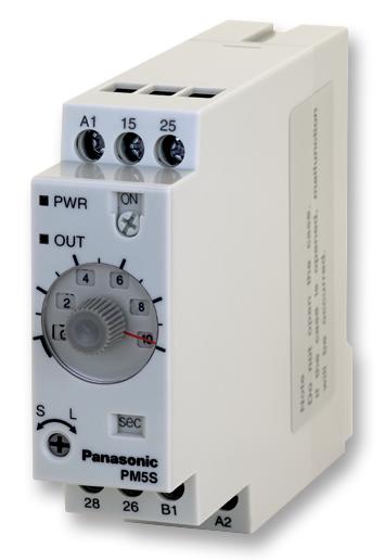 Panasonic Pm5S-A-24-240V Timer, Multifunction, Din Rail, 24-240V